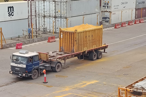 Carga Gluten en buque