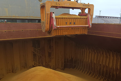 Carga Gluten en buque
